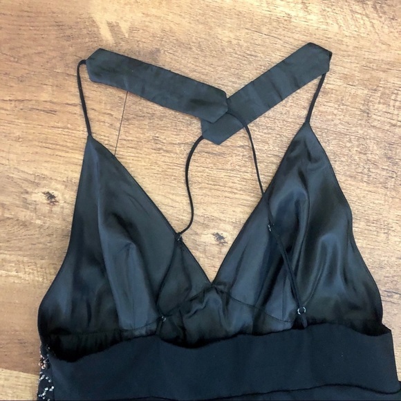 NWOT Lapis Black. Backless, flowing dress. V neckline.  medium - Picture 6 of 10